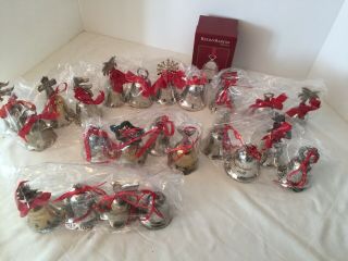 23 Annual Reed Barton & International Silverplated Christmas Bells