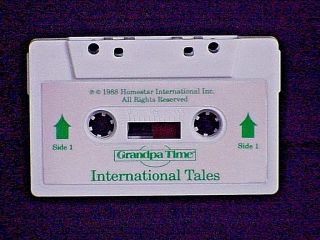 Homestar Grandpa Time Clock Audio Cassette Tape Titled International Tales