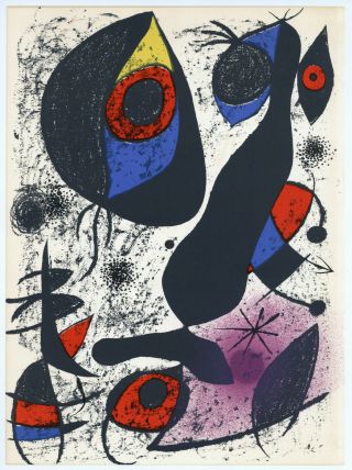 Joan Miro Lithograph " A La Encre I "