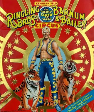 Ringling Brothers And Barnum Bailey Circus 1989 Program Gunther Gebel - Williams