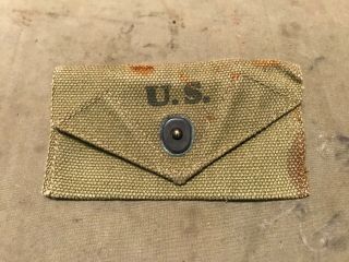 46d Wwii Us Army M1942 First Aid Carry Pouch - Od 3