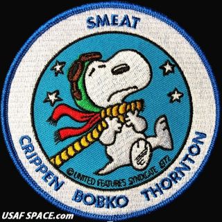 Authentic - Smeat - Snoopy - Nasa Msc Jsc - A B Emblem - Space Patch