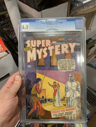 - Mystery Comics V8 5 Cgc 6.  5 Vintage Ace Periodicals Horror Golden Age 10c
