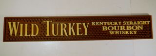 Wild Turkey Kentucky Straight Bourbon Whiskey Bar Rail Mat