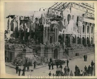 1943 Press Photo The Bomb - Shattered Opera House In Malta,  Wwii - Nox55948