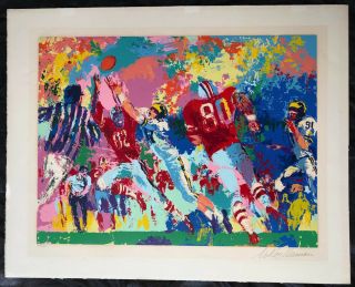 Leroy Neiman " Rivalry,  Ohio State Buckeye " Signed Limited Edition Serigraph
