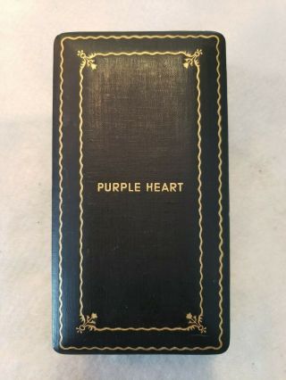 Ww2 Purple Heart Medal Case - Case Only,  No Medal Or Accessories