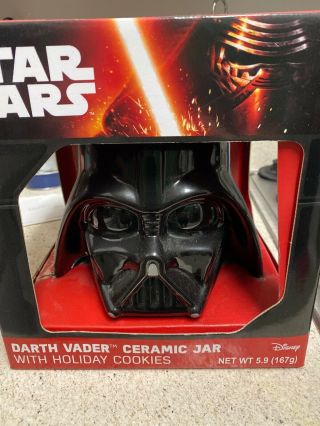 Disney Star Wars Darth Vader Ceramic Cookie Jar Nib