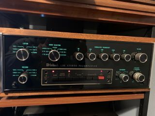 Vintage Mcintosh Model C32 Solid State Stereo Preamplifier - Preamp W/ Cabinet