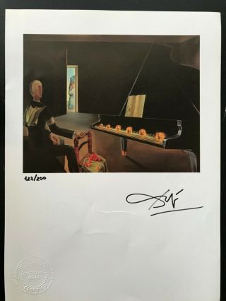 Salvador Dali Print Signed with Certificate Of Authenticity $6950 Value 2