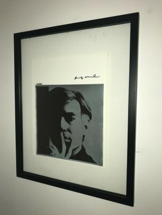 Andy Warhol Print Signed With Certificate Of Authenticity $6750 Value