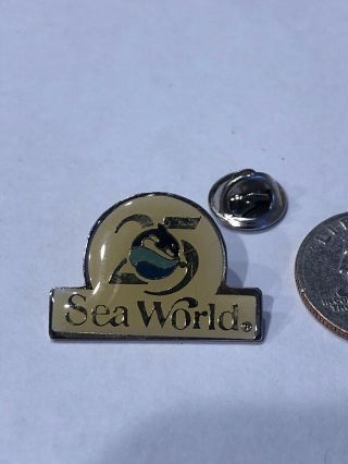 Seaworld 25th Anniversary Pin Vintage