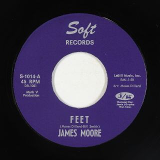 Northern Soul/rockabilly 45 - James Moore - Feet - Soft - Vg,  Mp3