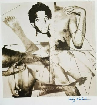 Andy Warhol 1984 Basquiat Signed Print,