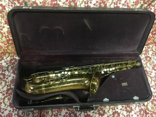 1937/38 Hn White King Zephyr Tenor Saxophone Vintage Brass Finish