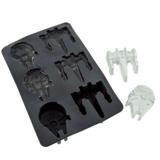 Star Wars Silicone Ice Cube Tray: Millennium Falcon And X - Wing