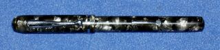 Vintage Aikin Lambert Co.  " Vis - O - Pen " Fountain Pen,  Grey And Black -