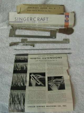 1933 Worlds Fair Singer Singercraft Souvenir Package Singercraft Guide No.  2