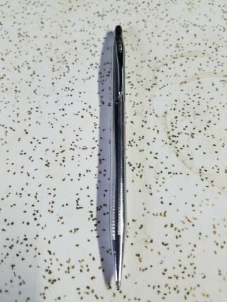Vintage Cross Century Pen Silver Tone Ballpoint Pen Engraved 1966 100 Club