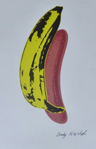 Andy Warhol Banana Limited Edition Of 5000 Lithograph Signed