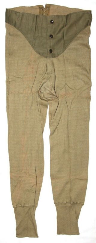 Unissued Wwii Winter Drawers,  Long Underwear,  Size 30,  1945 Dated