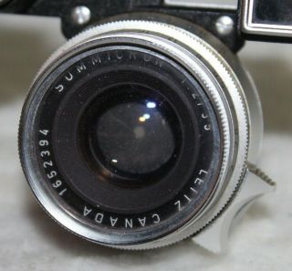 Vtg LEICA Summicron 1:2 35mm 8 Element M Mount Lens With Goggles 3