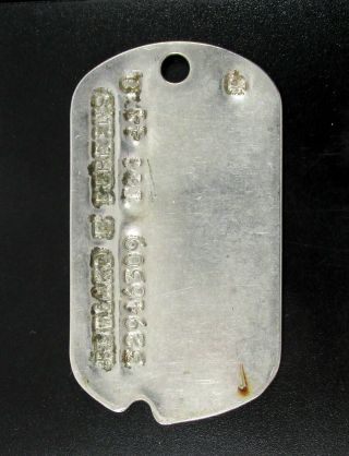 Ww2 1944 Us Army Soldier Dog Tag T44 (bowland E Perkins) No Chain