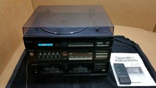 Vintage Panasonic Sg - D35 Stereo Music System Turntable Cassette Tuner 1552