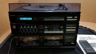Vintage Panasonic SG - D35 Stereo Music System Turntable Cassette Tuner 1552 2