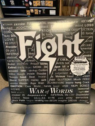 Fight War Of Words Vinyl Lp Record Black Friday Rsd Colored 1500 Only