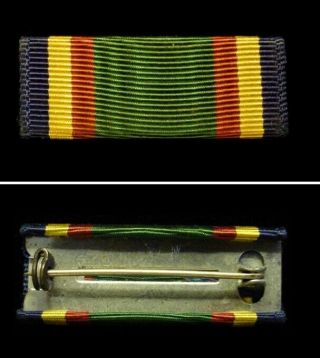 Wwii Usn Usmc Marine Corps ½” Wide Us Navy Unit Commendation Ribbon Bar