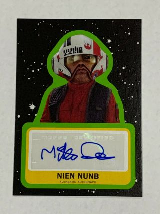 Topps 2019 Star Wars Journey To The Rise Of Skywalker Autograph Card Nien Numb