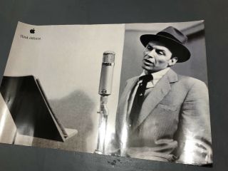 Apple Think Different Poster - Frank Sinatra/24 X 36 By Steve Jobs