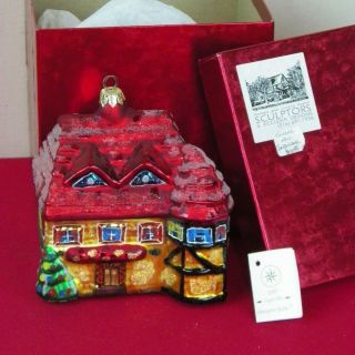Christopher Radko Sugar Hill House Glass Christmas Ornament 1997