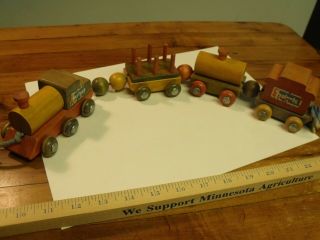 Vintage Holgate Pull - Toy Wood Toy Train - 1940 