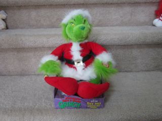 2000 How The Grinch Stole Christmas Animated Sing & Dance 14 " Grinch