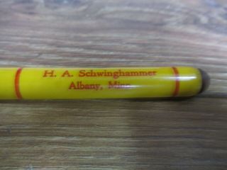 Vintage John Deere Bullet Pencil Advertising H.  A.  SCHWINGHAMMER ALBANY MINNESOTA 3