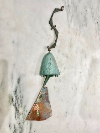 Arcosanti 22” Long Cosanti Paolo Soleri Bronze Patina’d Wind Bell