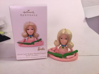 2012 Hallmark Keepsake Quick Curl Barbie Beauty Center Christmas Ornament