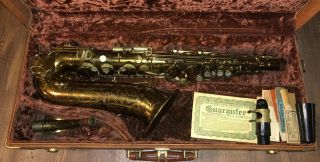 Vtg 1950 - 51 The Martin Alto Saxophone Sax & Case Elkhart Indiana 174