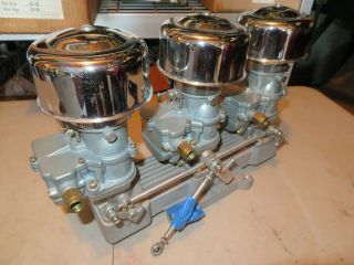 Vintage Speed Tri Power Intake Manifold & Stromberg Carbs Set Up