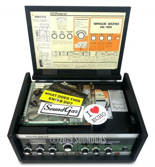 Roland Re - 150 Space Echo Soundgas Serviced Vintage Tape Delay Unit 201 301 501