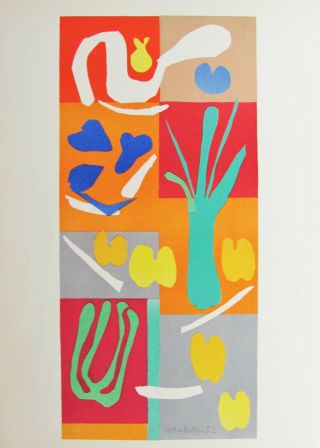 Henri Matisse - Fleurs De Neige Verve Lithograph 1958 - Us