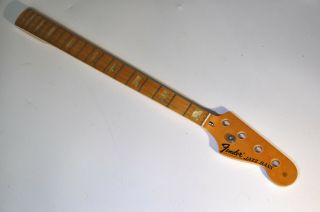 1975 Vintage Fender Jazz Bass Bound Neck 1970s Guitar 3 - Bolt