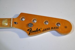 1975 Vintage Fender Jazz Bass Bound NECK 1970s Guitar 3 - Bolt 2