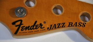 1975 Vintage Fender Jazz Bass Bound NECK 1970s Guitar 3 - Bolt 3
