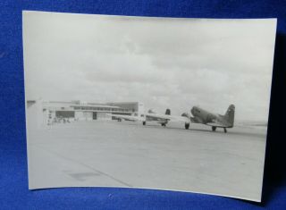 Wwii Army Air Forces C - 47 Transport Plane At Berlin Airport Photograph