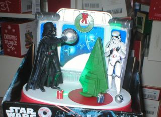 Star Wars Disney Musical Stormtrooper/ Vader Xmas Lights Tabletop Display,  Unopen