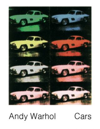 8 300 Sl Coupe 1954 By Andy Warhol Art Print Offset Lithograph Car Poster 27x35
