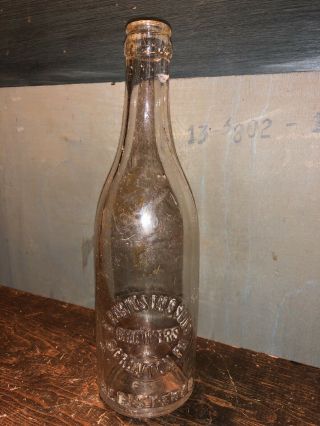 E.  Robinson’s & Sons Brewers,  Scranton Pa.  1900’s Crowntop Beer Bottle